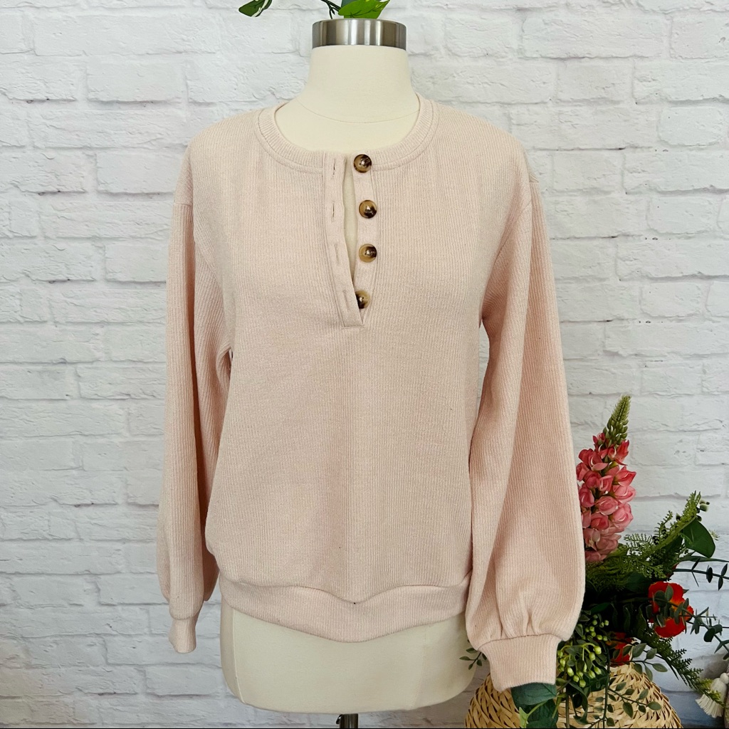 Beige Knit Pullover